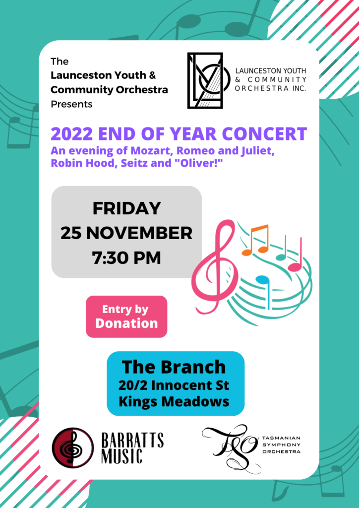 Poster titled 2022 End of Year Concert